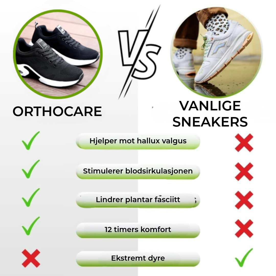 Ergonomiske smertelindrende sko