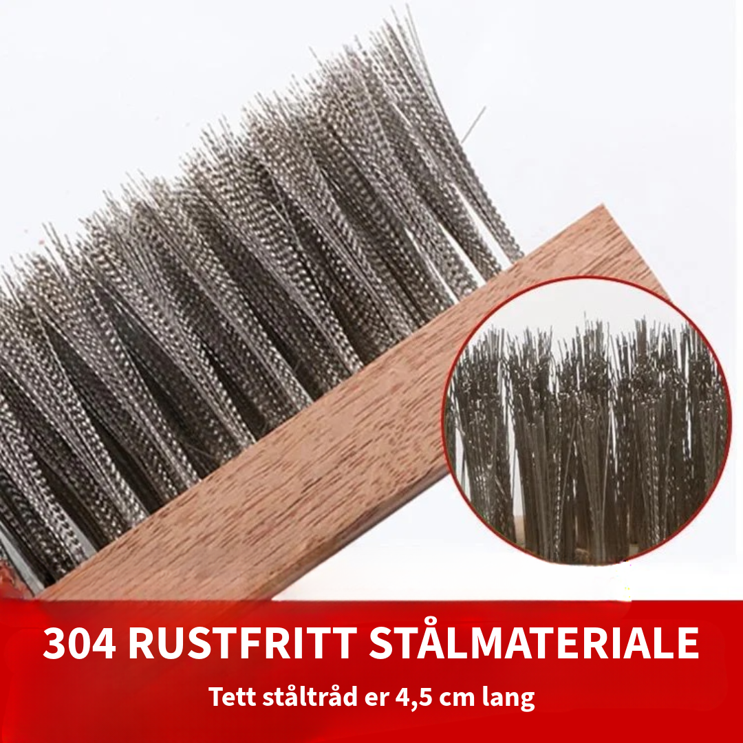 Rustfritt ståltråd rengjøringsbørste