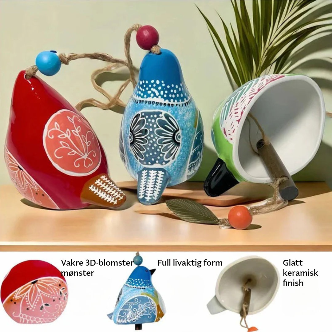 Vindklokke-holder med fuglesang