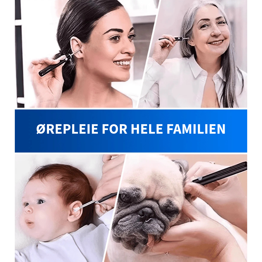 Profesjonell ørevoksfjerner med kamera