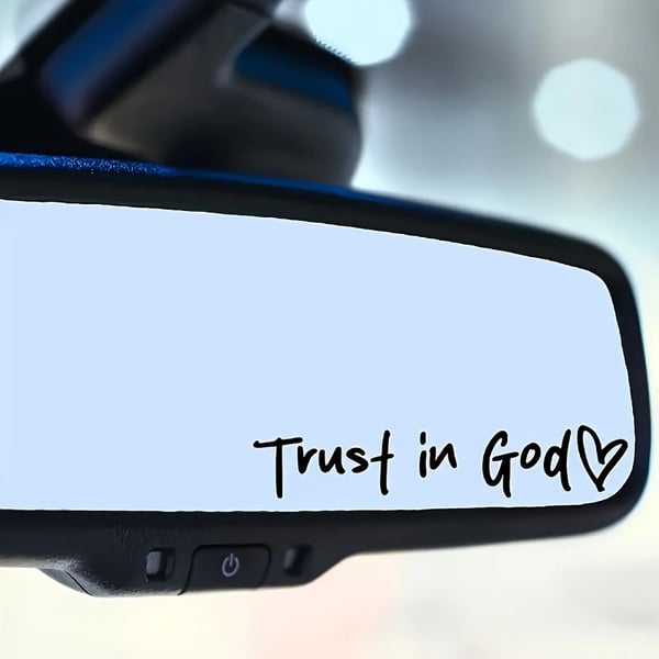 Trust in God Bakspeil Klistremerke