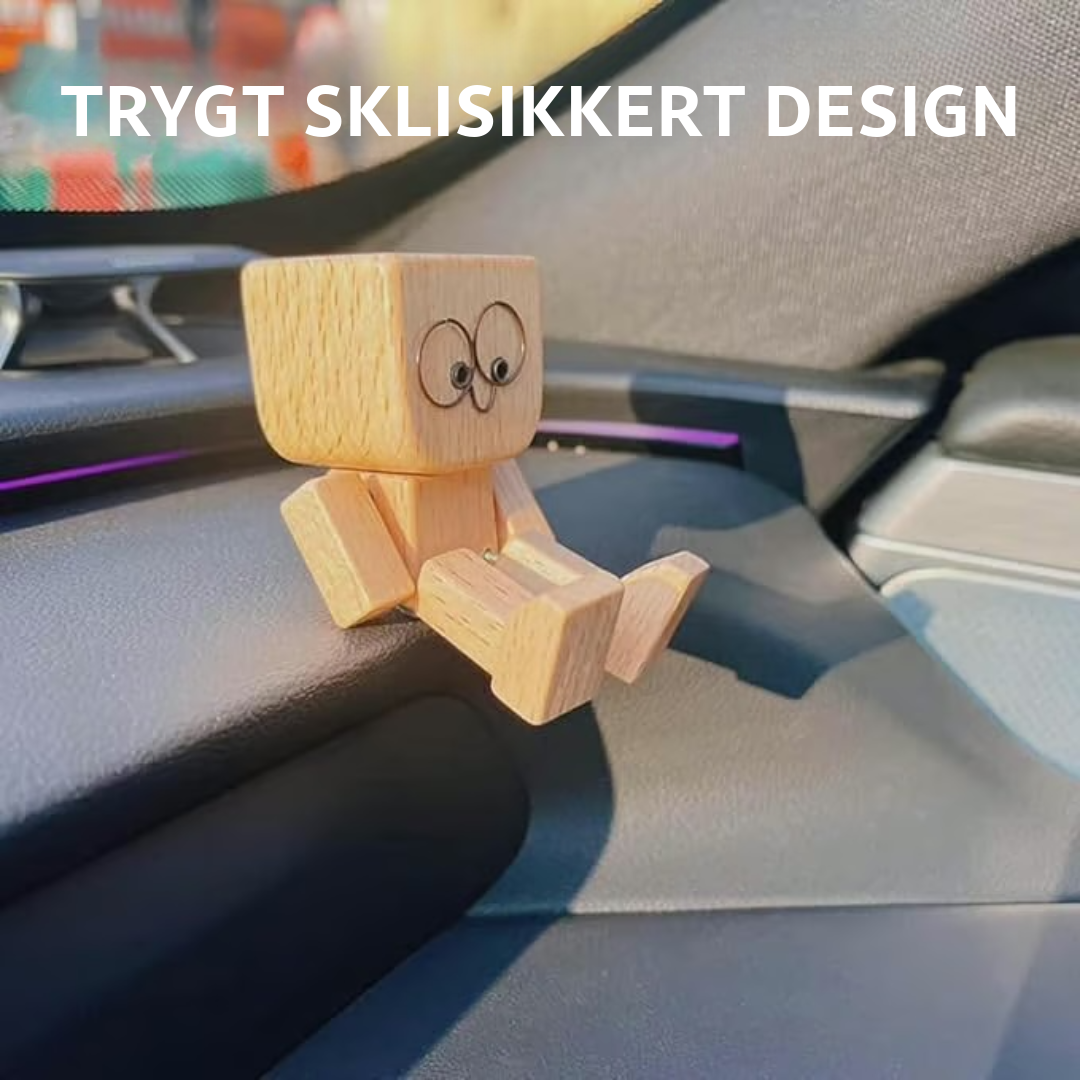 Sjarmerende trefigur – 12 ansiktsuttrykk