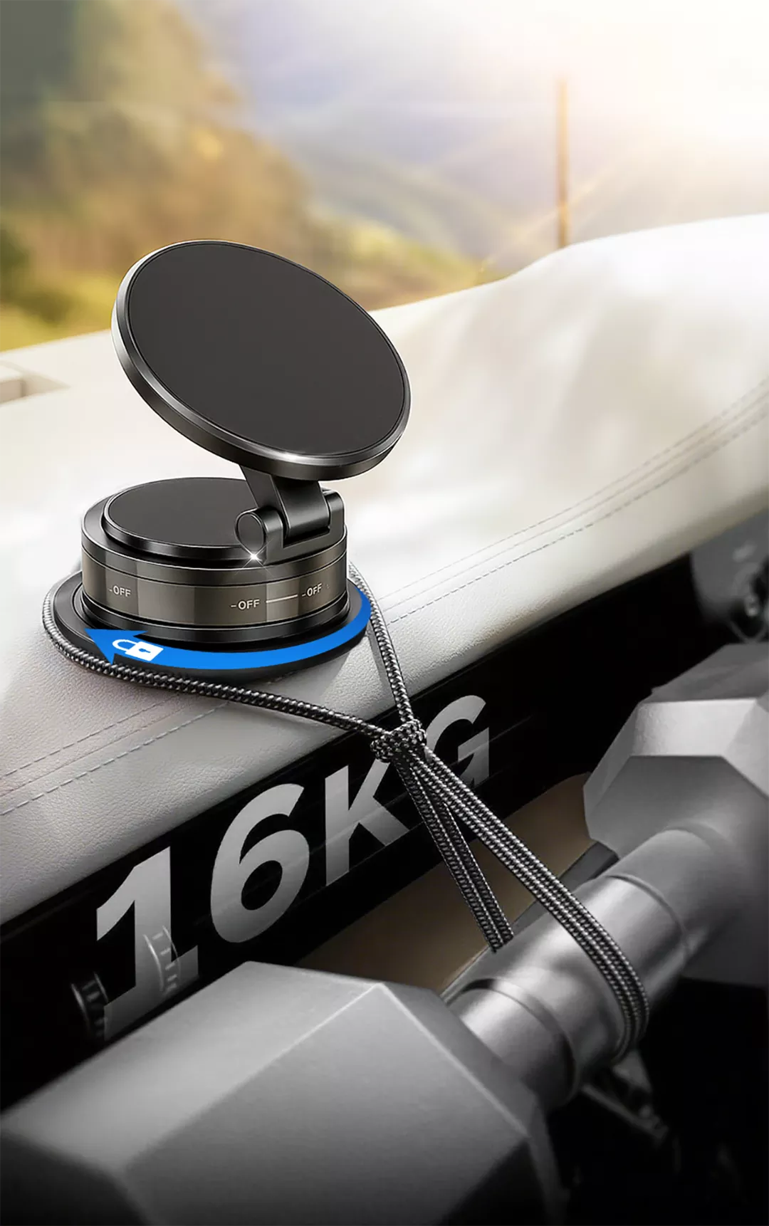 Magnetisk / Vakuum Mobilholder