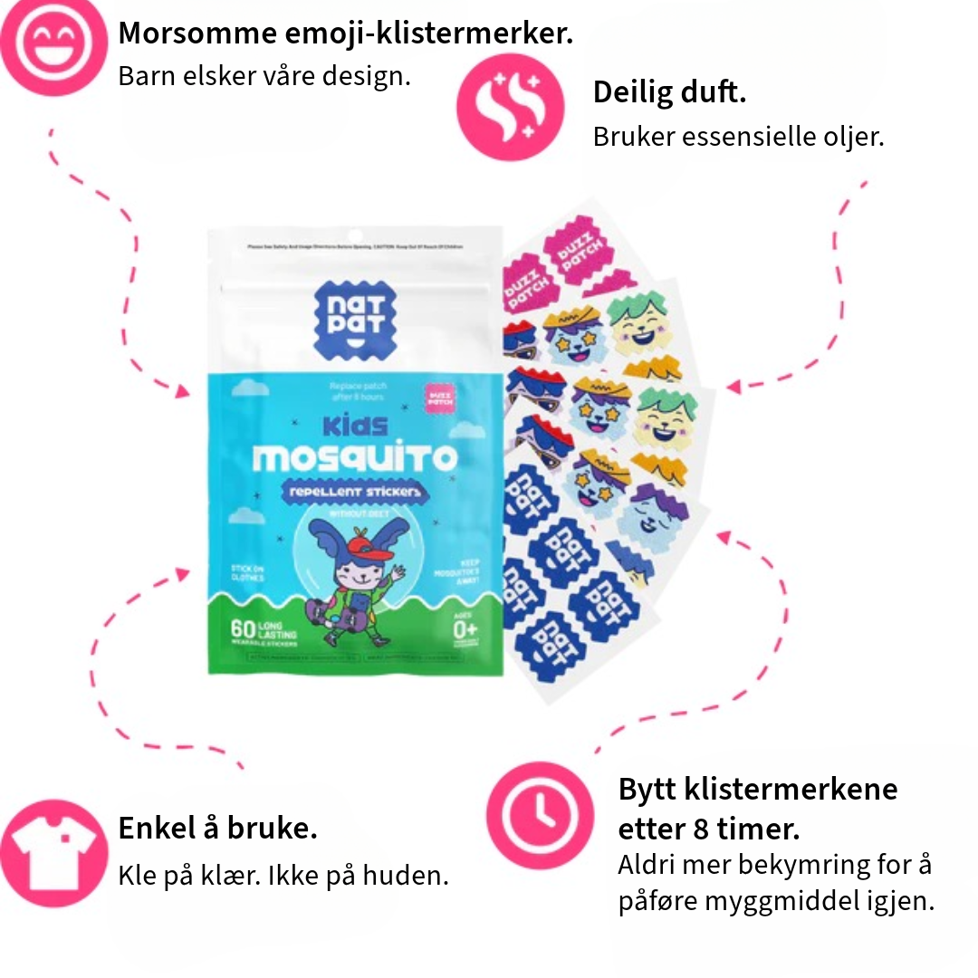 Anti-myggen-klistremerker