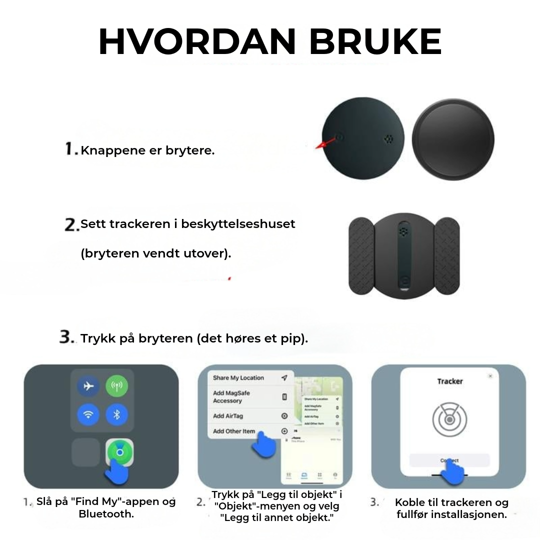 Mini GPS-sporingsenhet