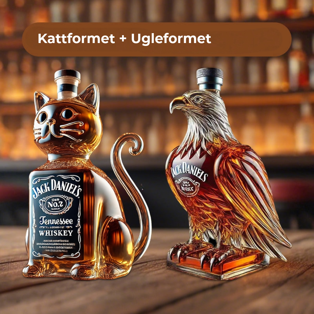 Dyreformet Whiskeyflaske