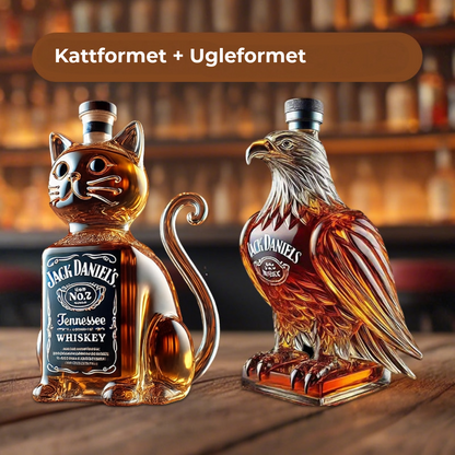 Dyreformet Whiskeyflaske