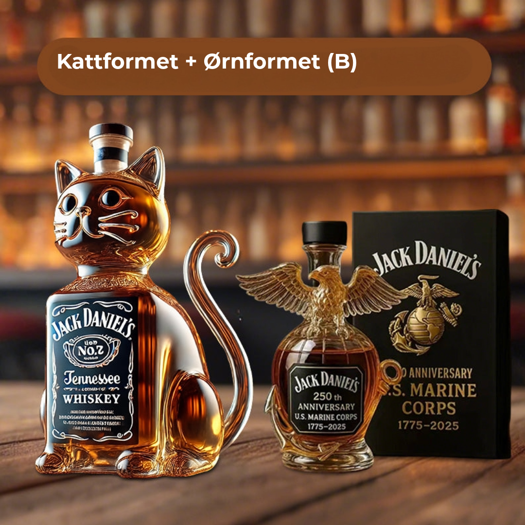 Dyreformet Whiskeyflaske