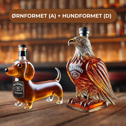 Dyreformet Whiskeyflaske