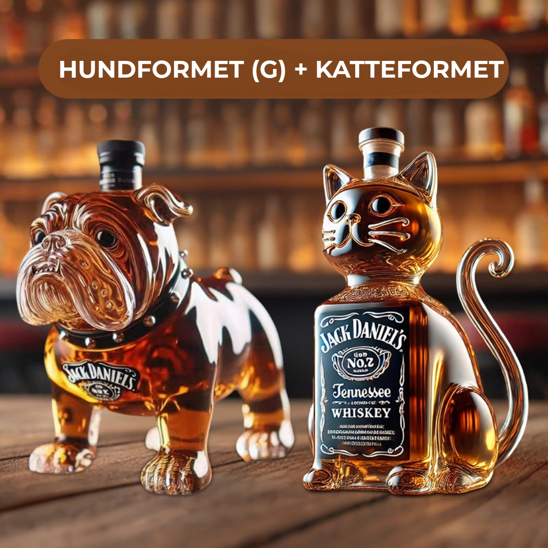 Dyreformet Whiskeyflaske