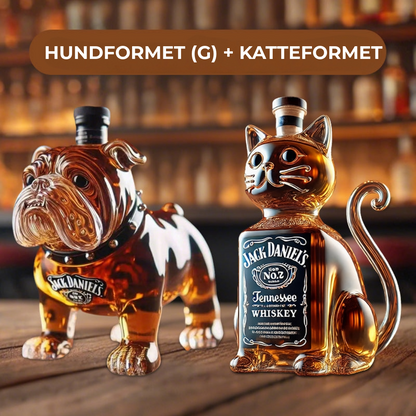 Dyreformet Whiskeyflaske