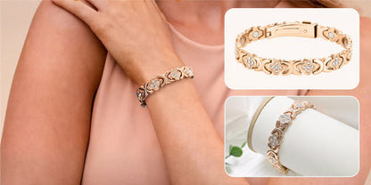 Kobber Blomsterarmbånd