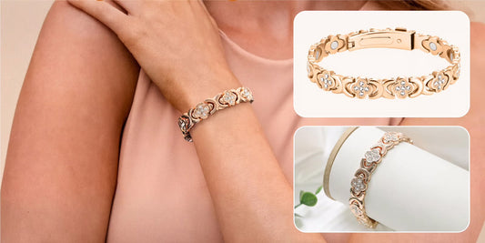 Kobber Blomsterarmbånd