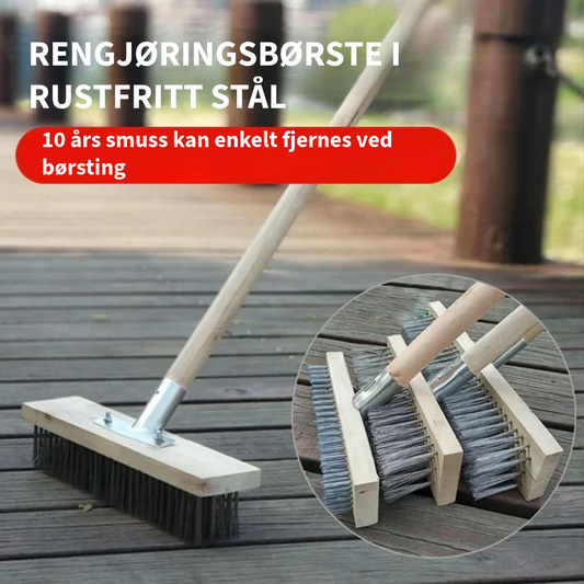 Rustfritt ståltråd rengjøringsbørste