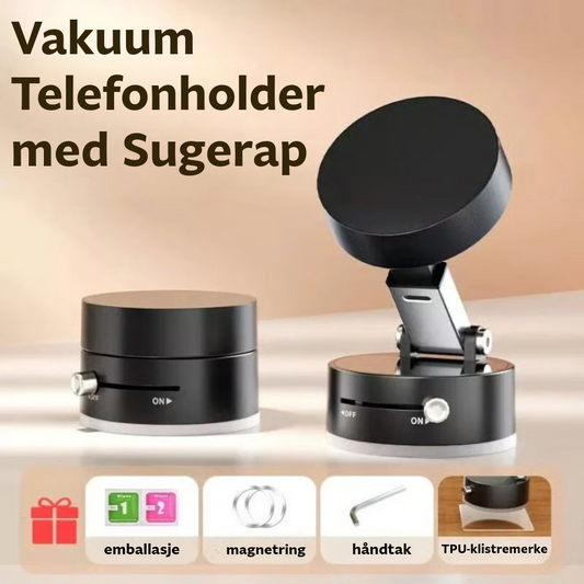 Vakuum Telefonholder med Sugpropp