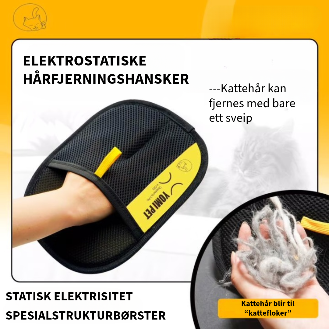 Elektrostatisk hårfjerningshanske