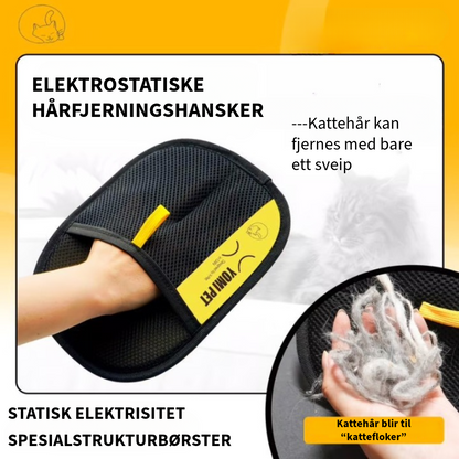 Elektrostatisk hårfjerningshanske