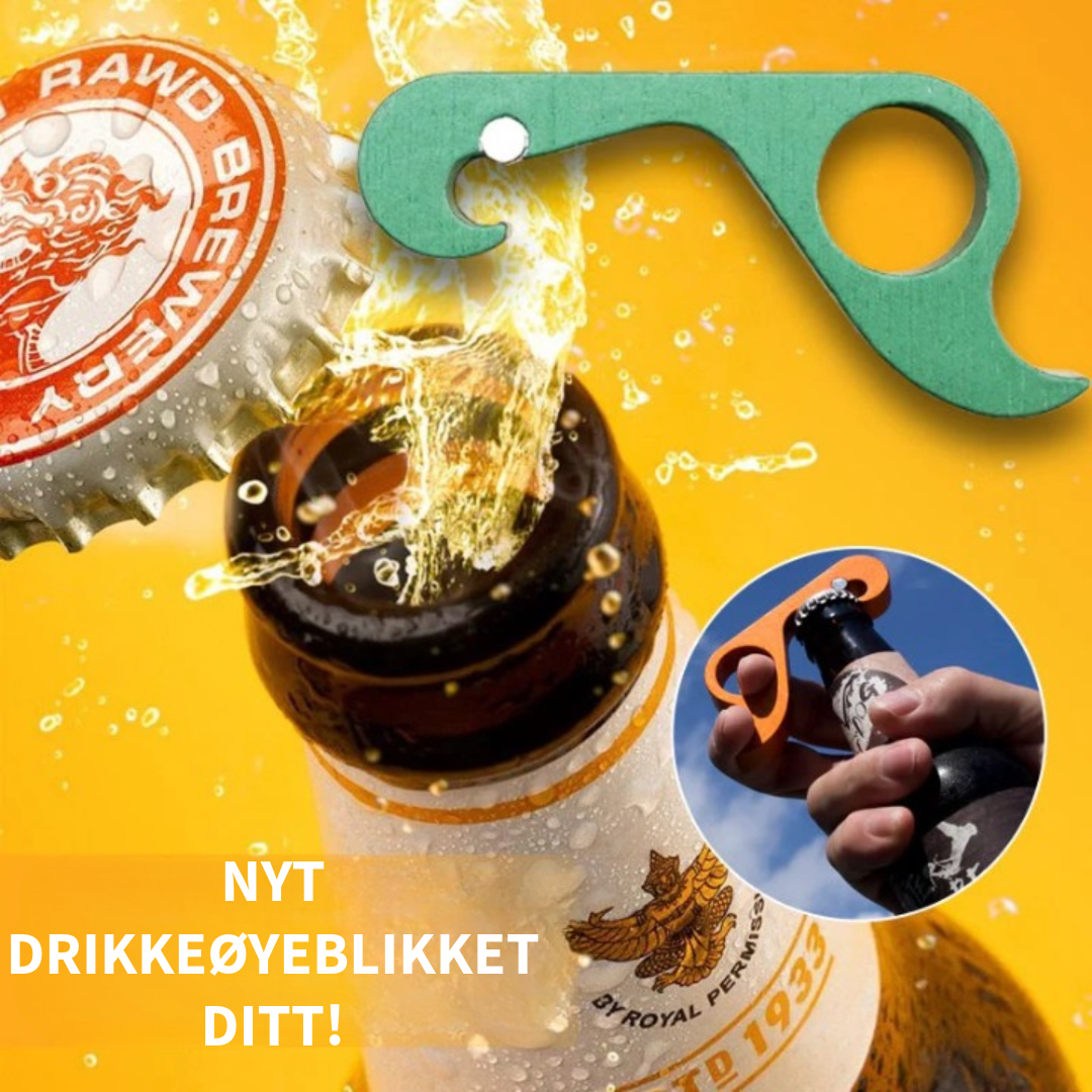 Aluminium ølflaskåpner