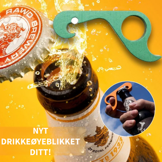Aluminium ølflaskåpner