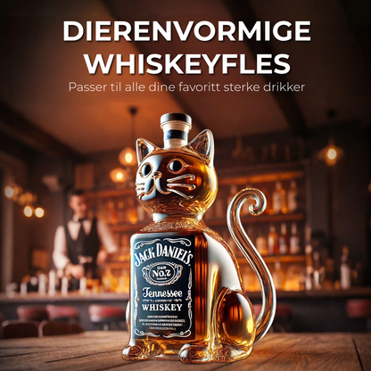 Dyreformet Whiskeyflaske