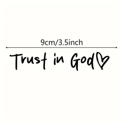 Trust in God Bakspeil Klistremerke