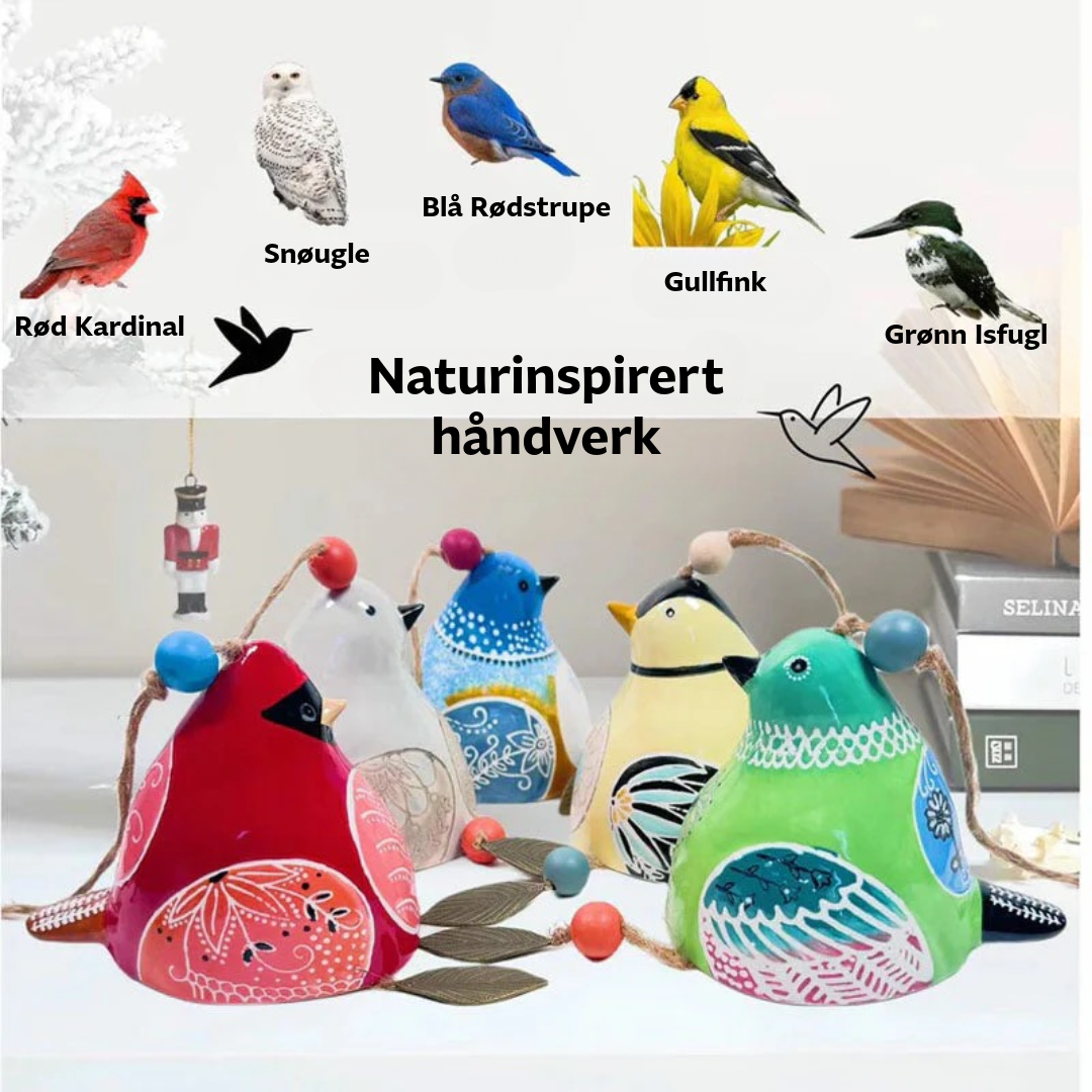 Vindklokke-holder med fuglesang