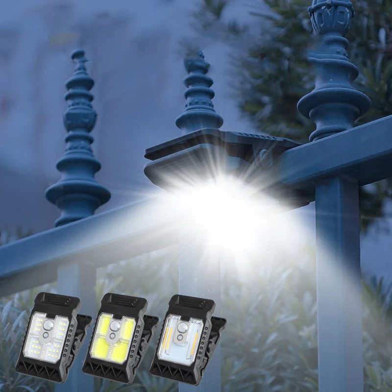 Sol-Clip-Lampe med Bevegelsessensor