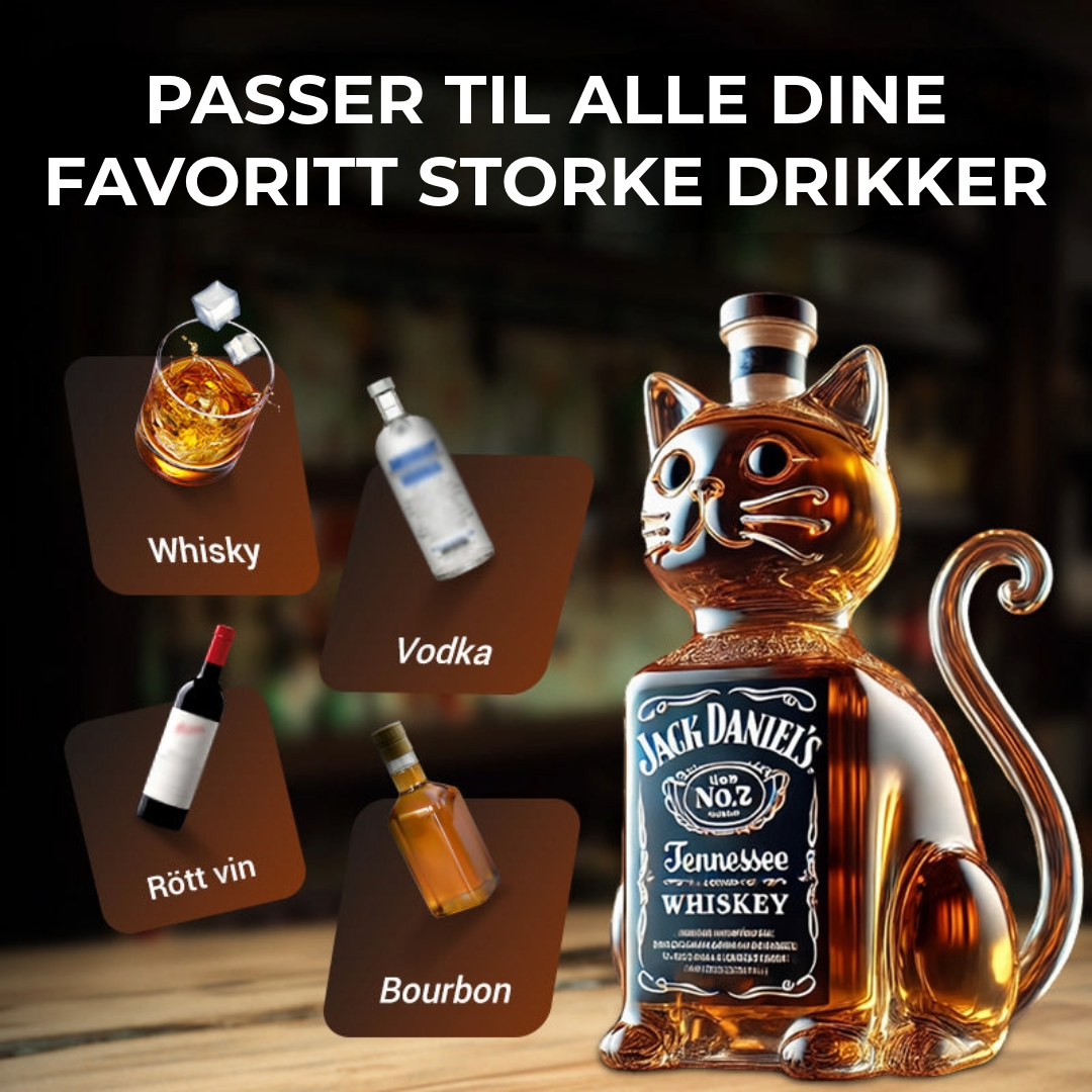Dyreformet Whiskeyflaske