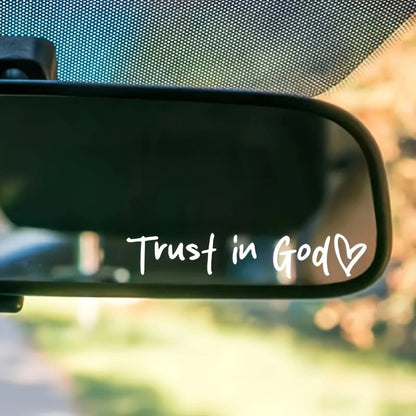 Trust in God Bakspeil Klistremerke
