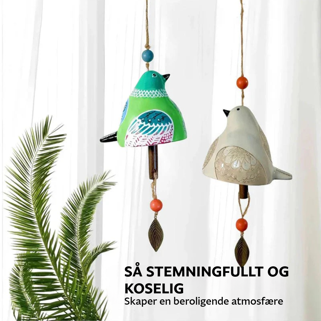 Vindklokke-holder med fuglesang