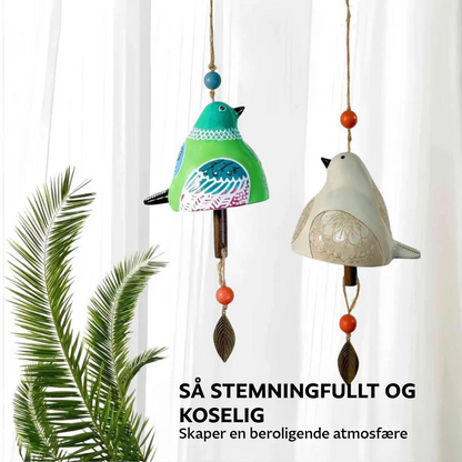 Vindklokke-holder med fuglesang