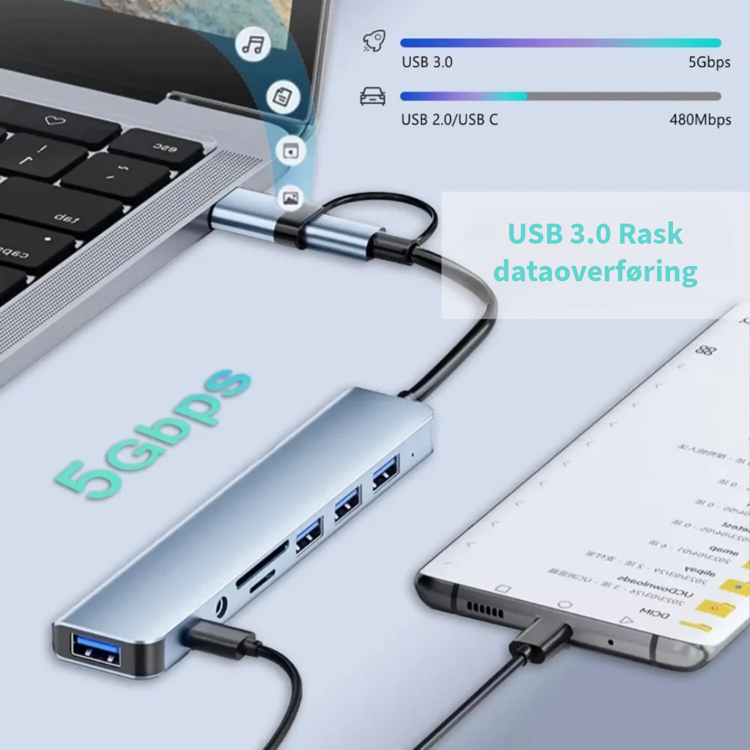 8-i-2 USB-hub