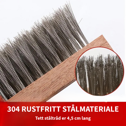 Rustfritt ståltråd rengjøringsbørste