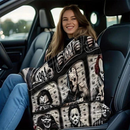 Mykt Fleece-Teppe med Skrekktema