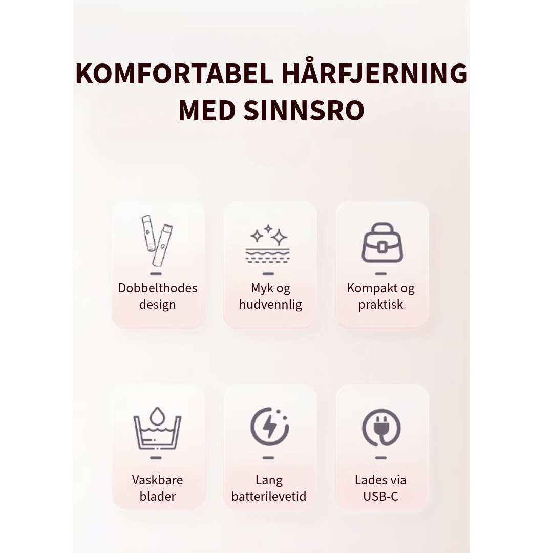 Komfortabel 2-i-1 Barbermaskin for Damer