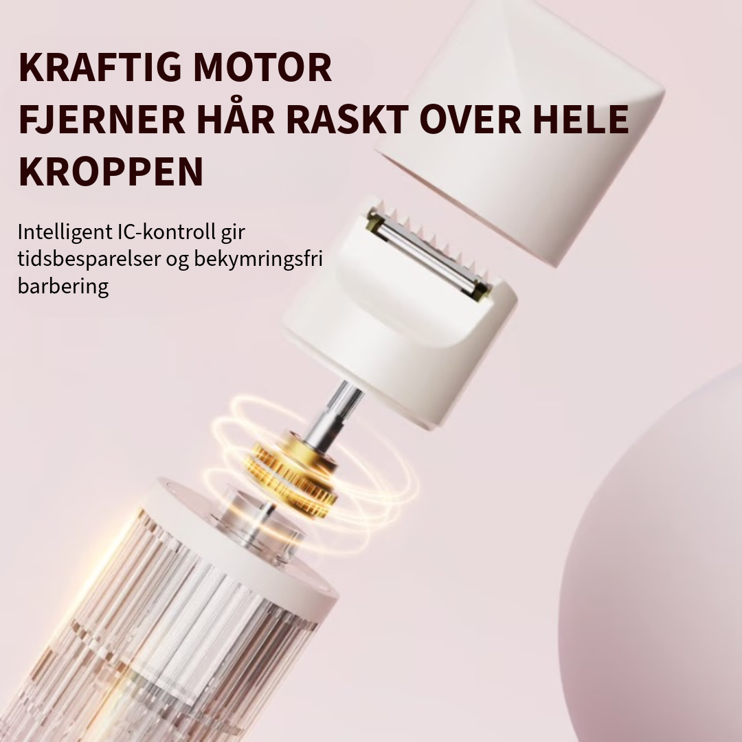 Komfortabel 2-i-1 Barbermaskin for Damer