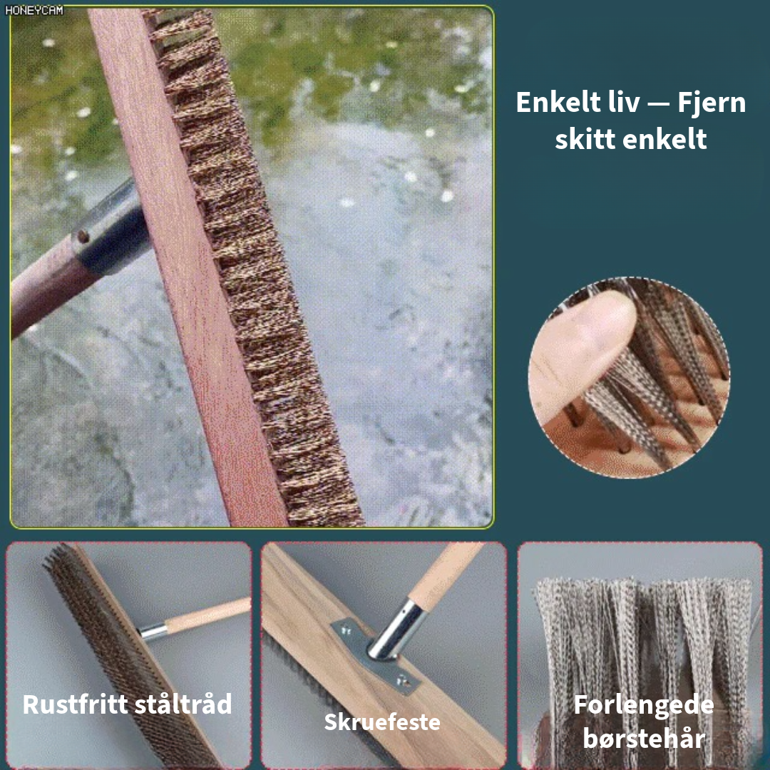 Rustfritt ståltråd rengjøringsbørste