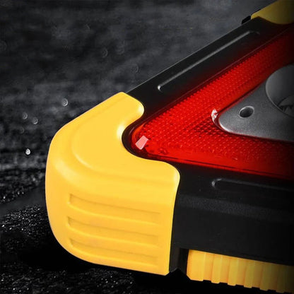 2-i-1 LED-varseltrekant med solenergi
