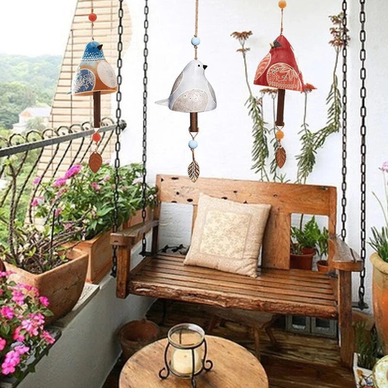 Vindklokke-holder med fuglesang