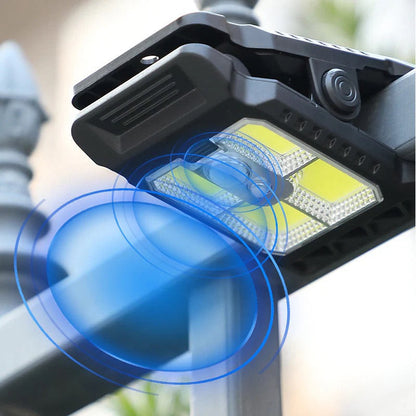 Sol-Clip-Lampe med Bevegelsessensor