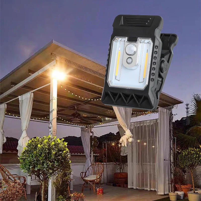 Sol-Clip-Lampe med Bevegelsessensor