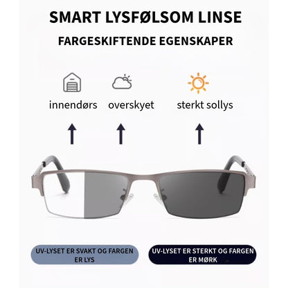 Automatisk Mørktonende Multifokale Lesebriller