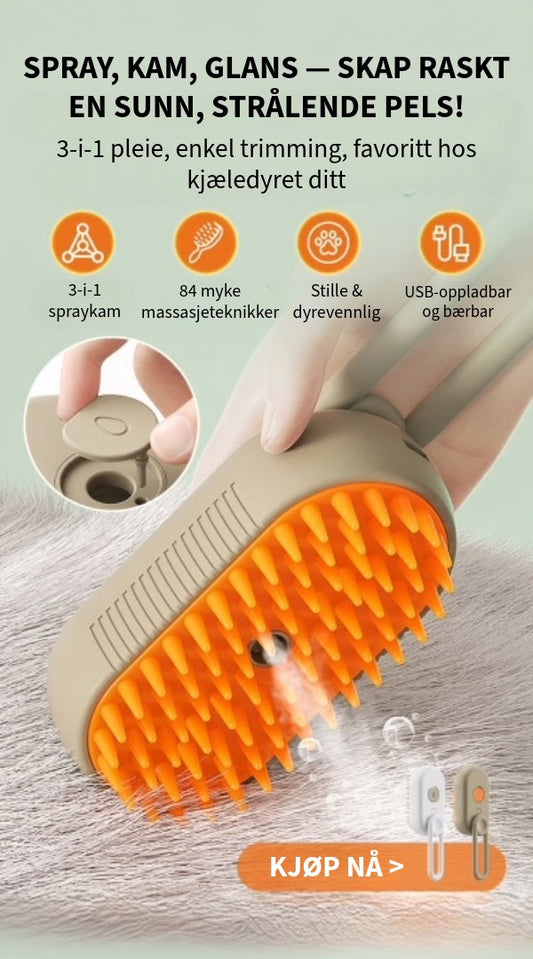 Dampkam for Kjæledyr