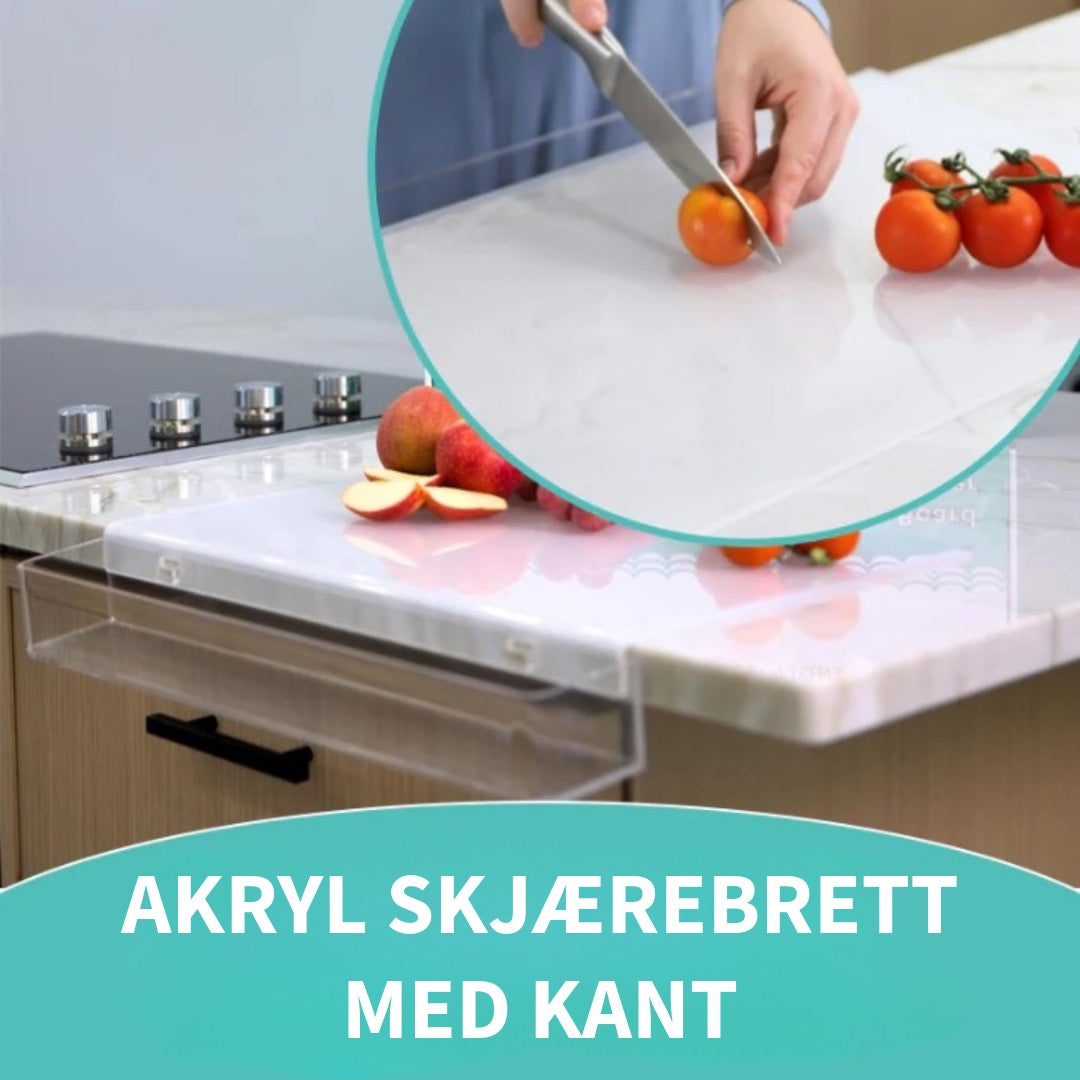 Akryl Skjærebrett med Kant