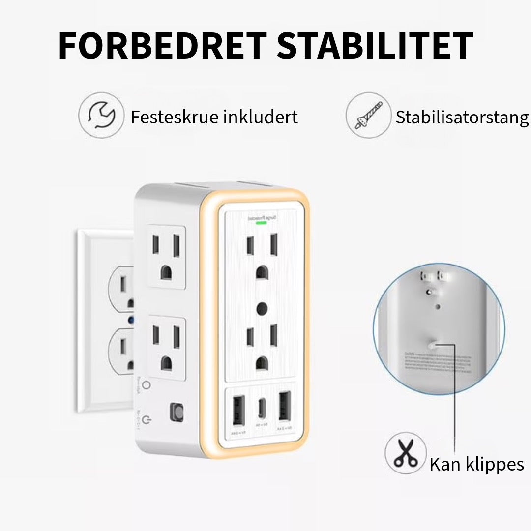 Strømskinne med Overspenningsvern