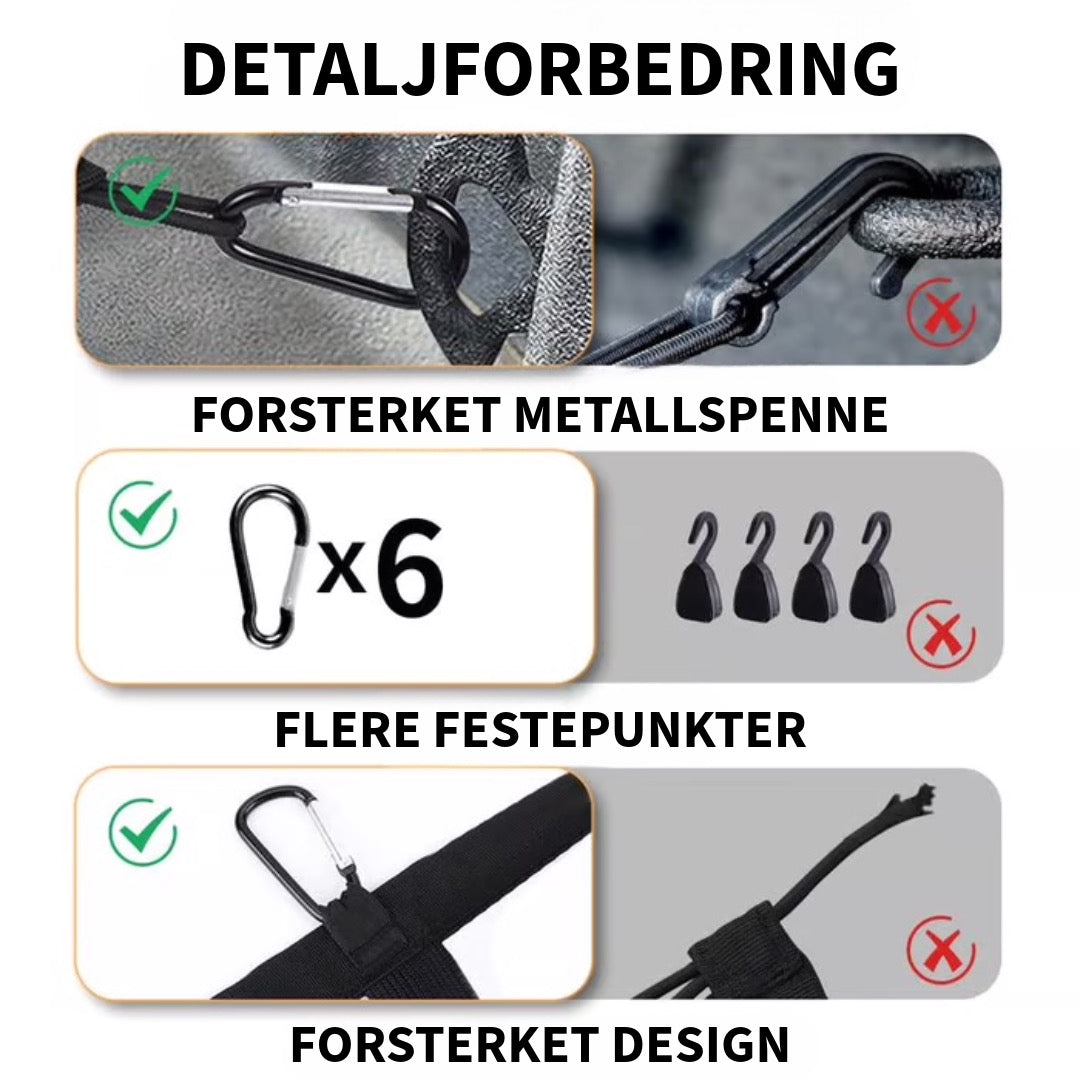 Sterkt Elastisk Bagasjenett