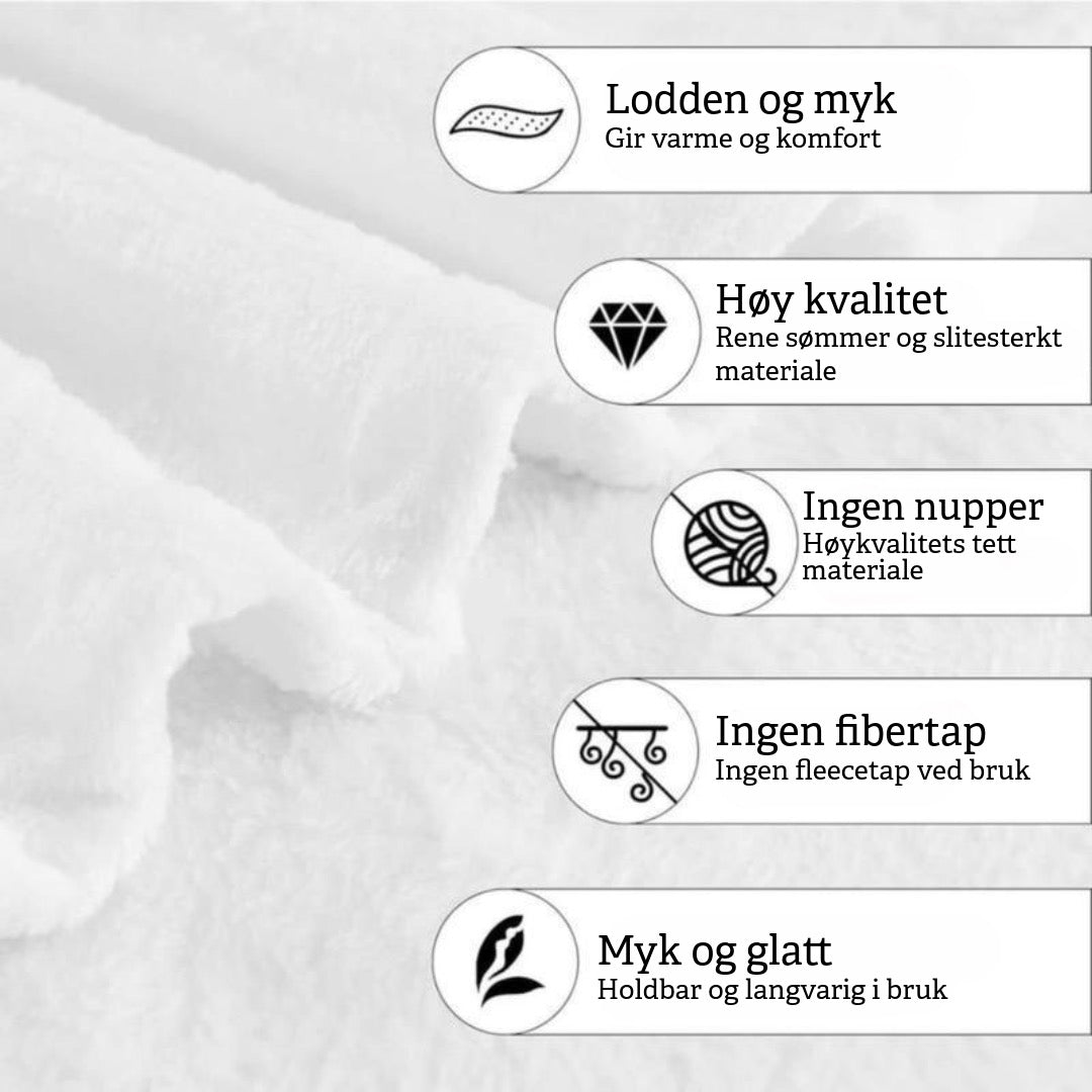 Mykt Fleece-Teppe med Skrekktema