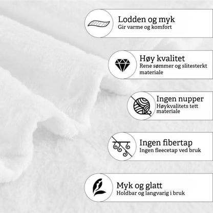 Mykt Fleece-Teppe med Skrekktema