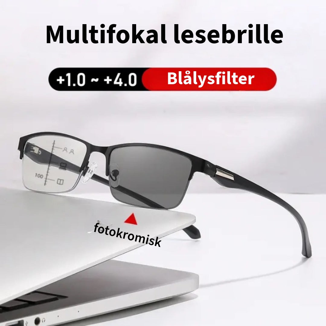 Automatisk Mørktonende Multifokale Lesebriller