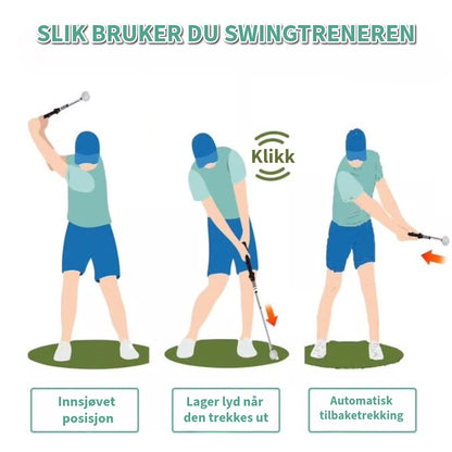 Teleskopisk Kølle, Uttrekkbart Golf Treningsverktøy